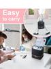 Double-Layer Makeup and Nail Polish Storage Bag - Holds 30 Bottles, Fashionable Large Capacity Handbag for Manicure Tools.