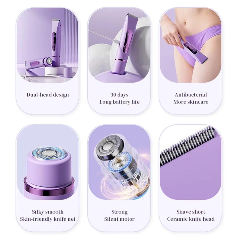 2 in 1 Bikini Trimmer Wet Dry Use Hair Remover New Electric Shaver  Face Body