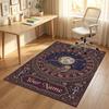 Celestial Moon Theme Soft Crystal Velvet Rug Custom Name & Text Print Non Slip Floor Rug for Bedroom Living Room