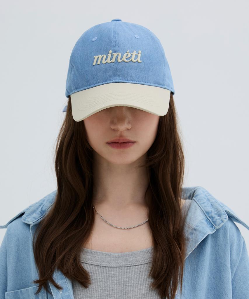 Mineti Two-Tone Lettering Ball Cap Y 10525 Mt