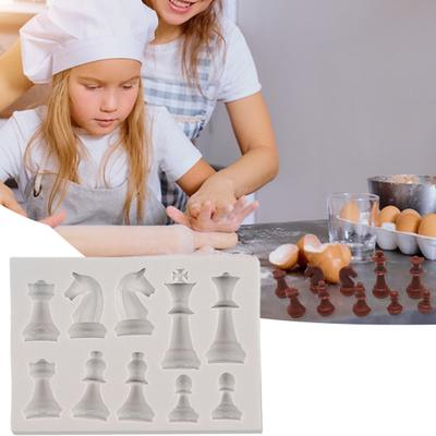 Moule à Gâteau DIY Qualité Alimentaire Sans BPA Résistant à la Chaleur Antiadhésif Forme Échiquier Moule à Chocolat