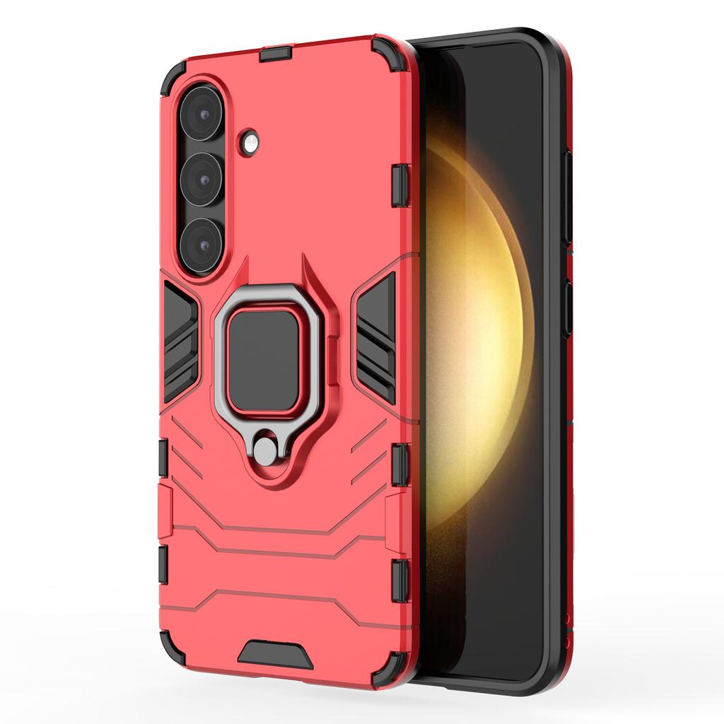 For Samsung Galaxy S25+ Case PC+TPU Protective Phone Cover with Ring Kickstand