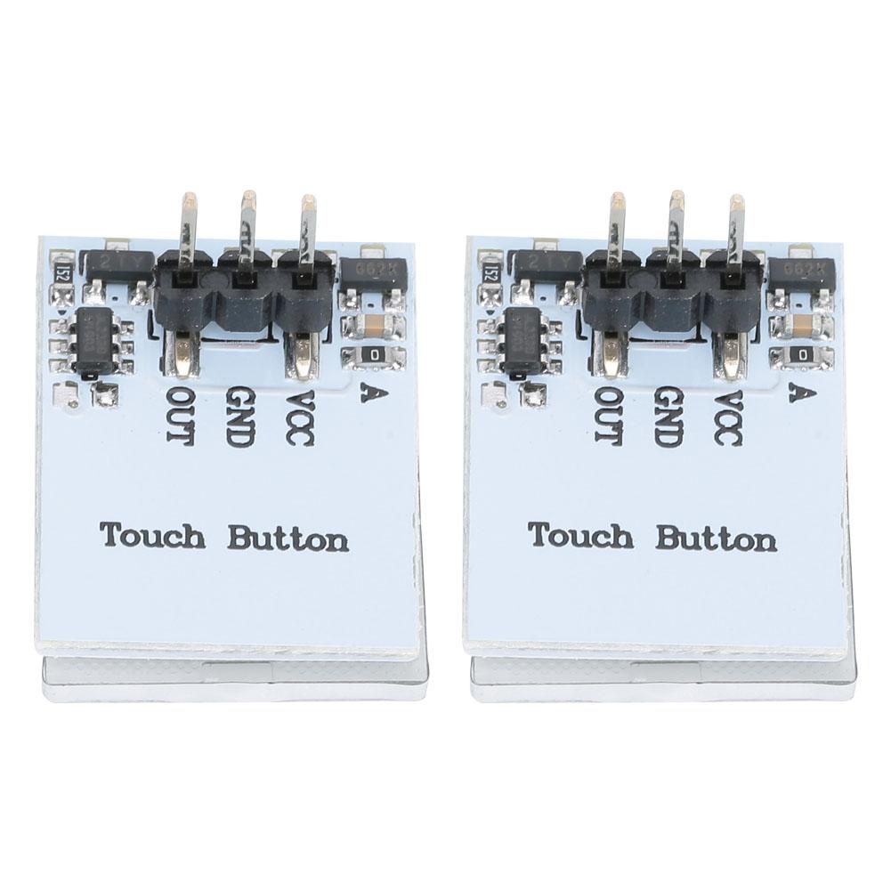 

2pcs HTTM 2.7V6V Capacitive Anti Interference Touch Switch Button Module(Blue )