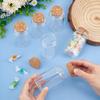 100ml Mini Glass Bottles with Cork Stoppers, Wish Message Bottles for Wedding Party Supplies, DIY Craft, Baby Shower Favors