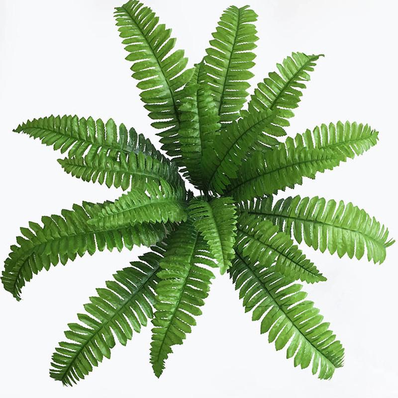 2Pcs 18 Heads Artificial Persian Leaves Artificial Shrubs Leaves Simulation Greenery Bushes for