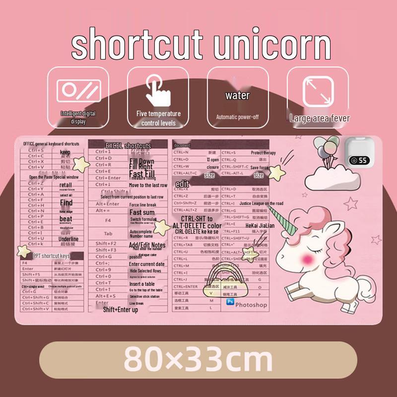 Qing Ruoxi Heated Desk Pad - Unicorn