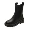 Fashion British Style Chelsea Short Boots 2025 Autumn and Winter New Round Head Versatile Large Size Platform Martin Boots Women