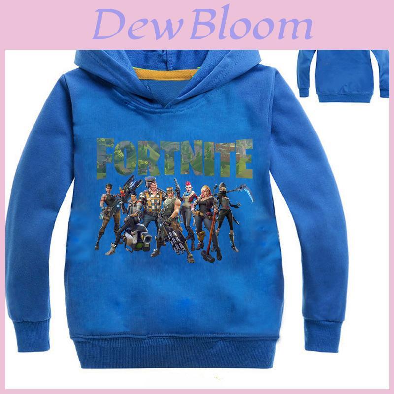 Felpa con cappuccio Fortnite per bambini e bambine, maglione, tuta intera in comodo tessuto misto cotone