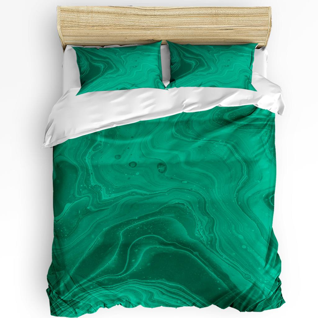 Stereo Abstract Line Gradient Red 3pcs Bedding Set For Double Bed Home Textile Duvet Cover Quilt Cover Pillowcase