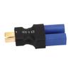 10 Pcs EC5 Female to T Male Adapter Blue Black 10x20x47mm Rubber Plastic Copper EC5 Connector Plug for RC Boat