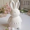 Resin Silicone Mold Easter Eggshell Rabbit Gypsum Decorative Mold Home Desktop Atmosphere Decoration Festival Gift Resin Gypsum