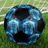 1 pièce Ballon de Football Messi Taille 5 Ballon de Football en Salle Mode Coloré Jeu de Jardin - Idéal Pour les Fans de Sport Cadeau HE50