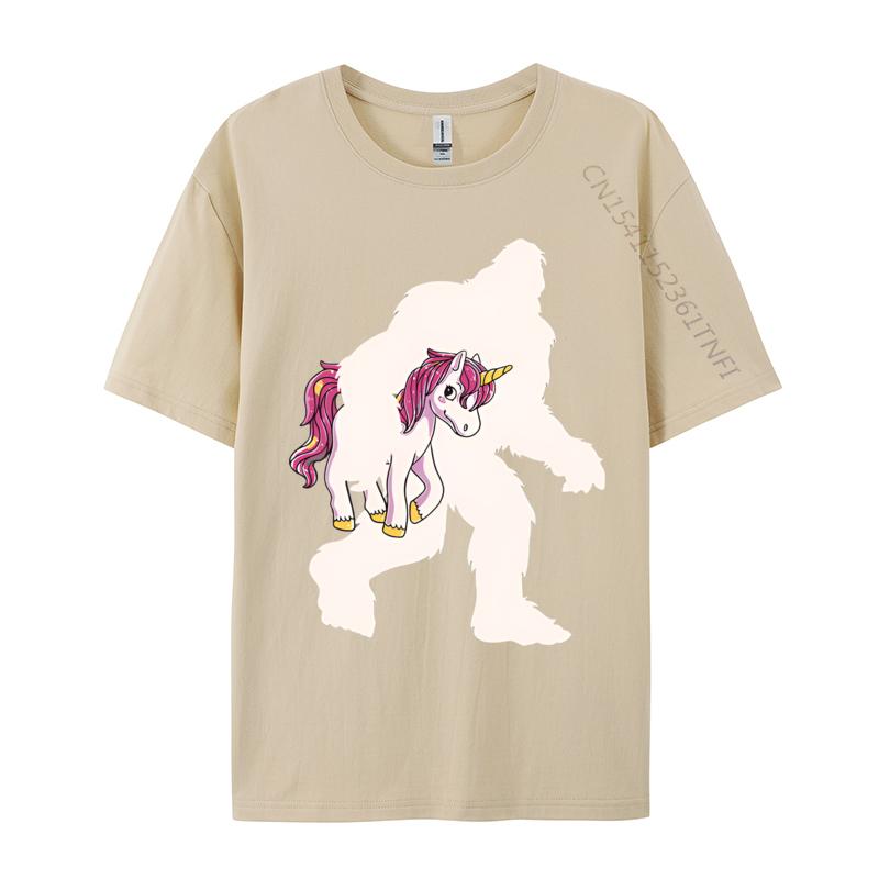 Bigfoot Unicorn Sasquatch Unicorn T-shirts Printed Regular T-shirt New Design Tee Tops Fast shipping