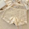 Women's Spring and Summer Pure Cotton 10A Antibacterial Extended Crotch Anti-glare Briefs