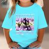 Girl Group KATSEYE Print T-Shirt Boys Girls Casual Tee Shirts Summer O-Neck Tops 2026 Summer Short Short Fashion Kids Clothes