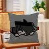 HHomicipher Funny Pillow Case Antidustmite Pillowcase Invisible Zipper Silky Short Plush Sofa Cushion Cover