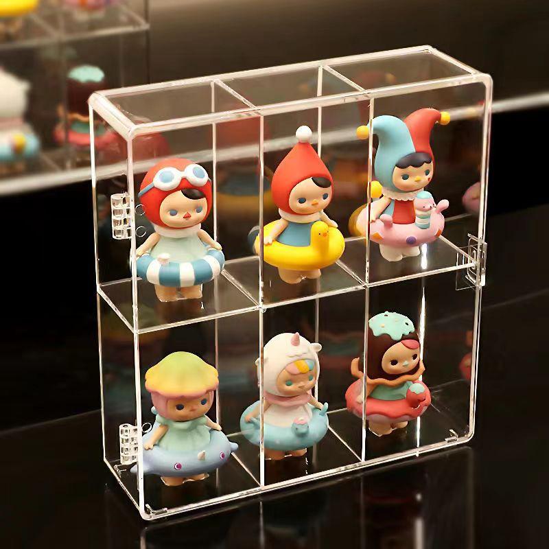 Transparent Blind Box Showcase Storage Doll Blind Box Display Dust-proof Artcrafts Box Handmade Collection Cabinet