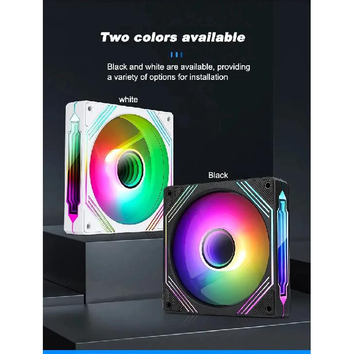 UPSIREN PF-14 PRISM 4PRO Computer Chassis Fan 14cm ARGB 4 Pin PWM Quiet Cooling Fan 12V Large Air Volume 61.5CFM/650-1800RPM