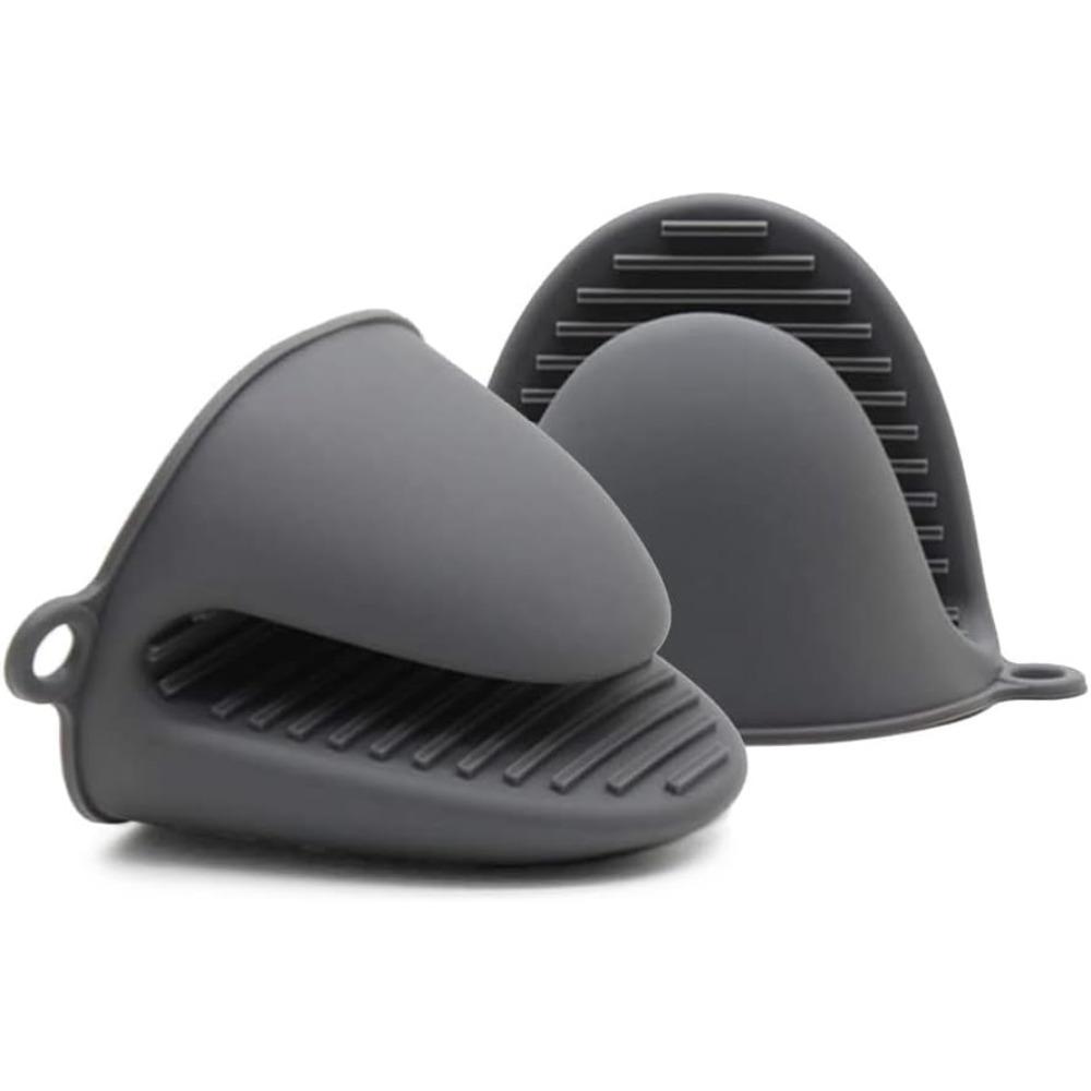 

2 Pack Kitchen Gloves Oven Silicone Gloves Heat Resistant Anti-Scalding Non Slip Pot Clips BBQ Gloves Kitchen Cooking Baking