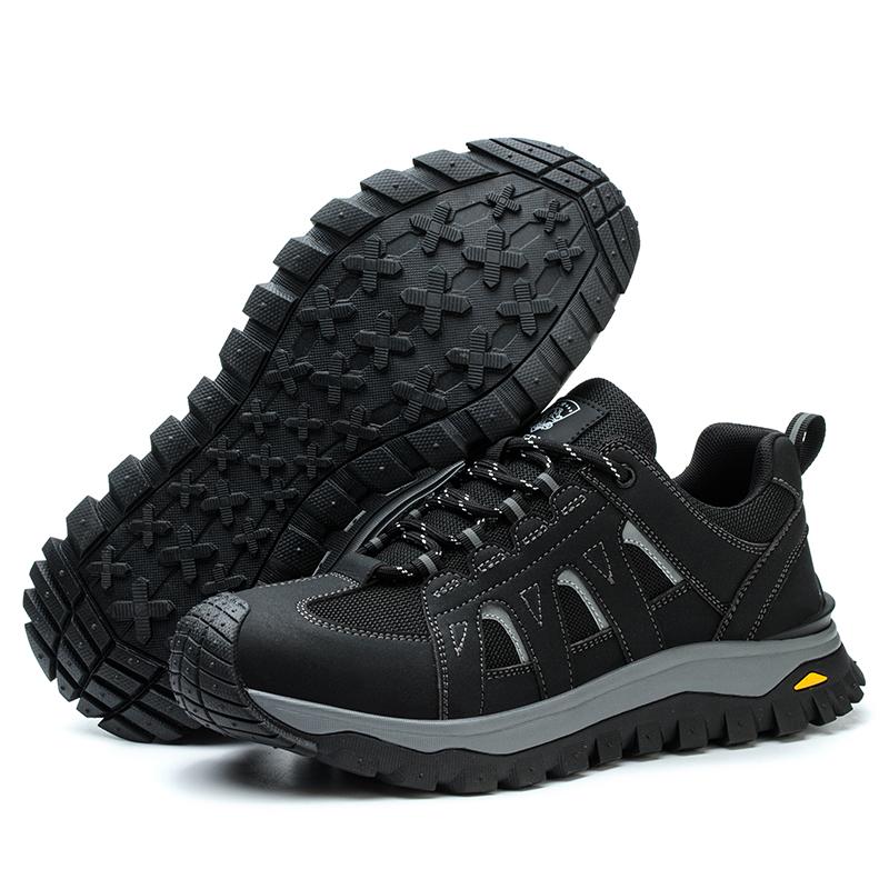 

Rubber Sole Wear-resisting Men Work Safety Boots Anti-smash Anti-puncture Work Sneakers Indestructible Protective Work Boot 46 чёрный