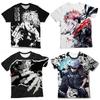 Visuell auffällige T-Shirts mit Mehrfach-3D-Druck aus Jujutsu Kaisen für Erwachsene und Kinder, Stärkste Zauberer Kollektion, Shorts Freunde