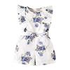 Floral Ruffle Sleeveless Baby Girl Romper Jumpsuit