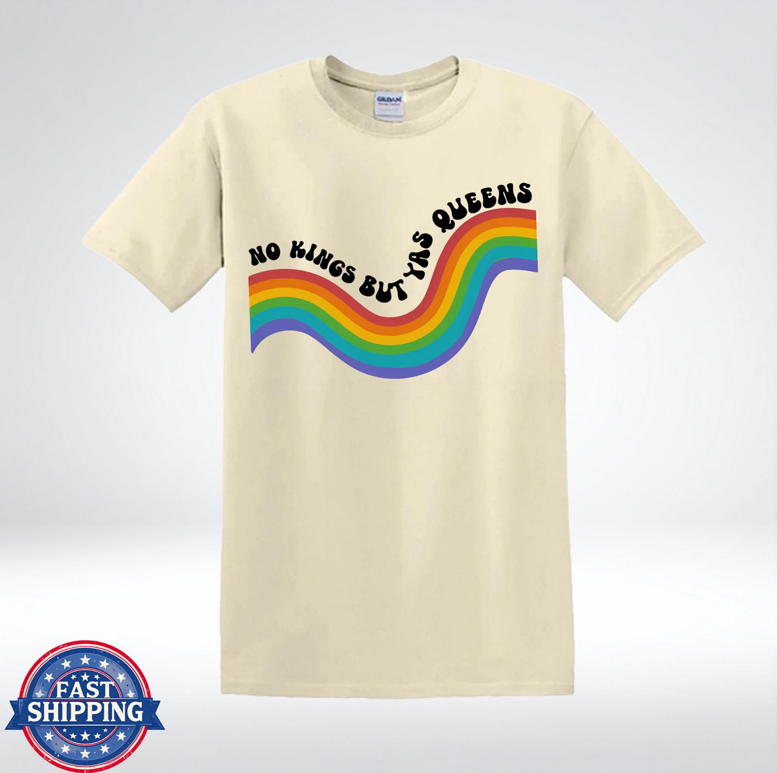 No Kings But Yas Queens Rainbow Pride Graphic T-Shirt XXXXL