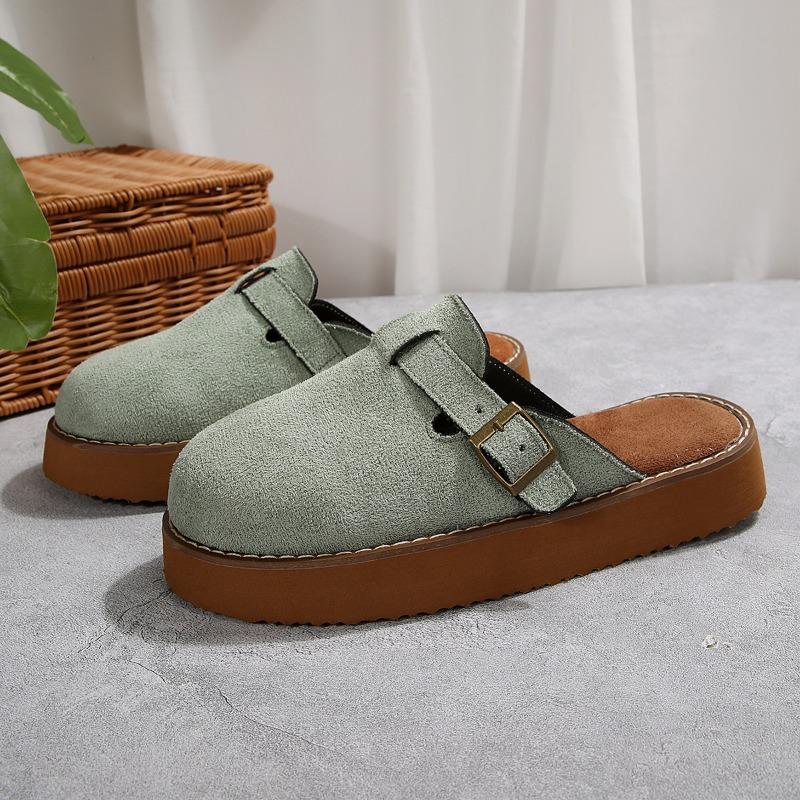 

Женская обувь сумка голова полушлепанцы женские уличные сандалии женские новые женские туфли лето на одной педали 42 небесно-голубой