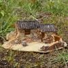 Creative Miniature House Ornaments Resin Bonsai Decor for Birthday or Teacher's Day Gifts