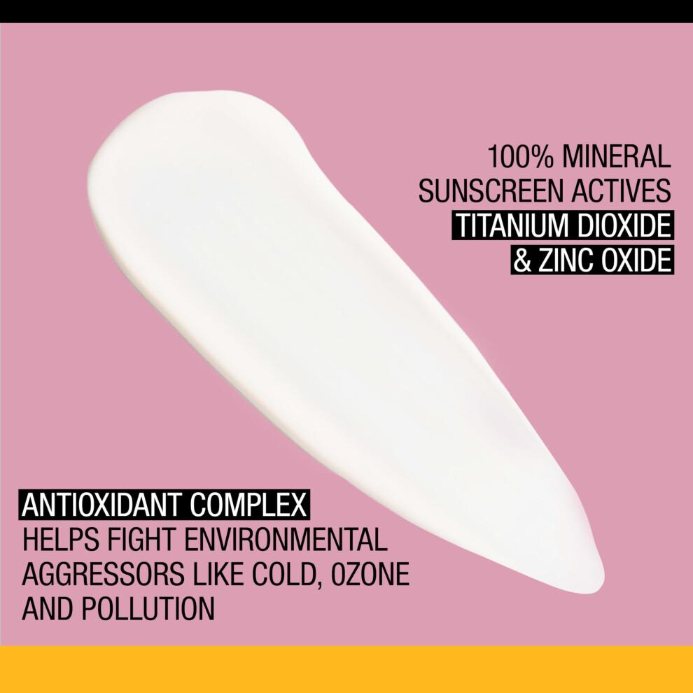 Neutrogena Purescreen+ Difesa Solare Minerale Invisibile Quotidiana p r il Viso con SPF 30, Protezione Solare Minerale ad Ampio Spettro con Vitamina E, acqu