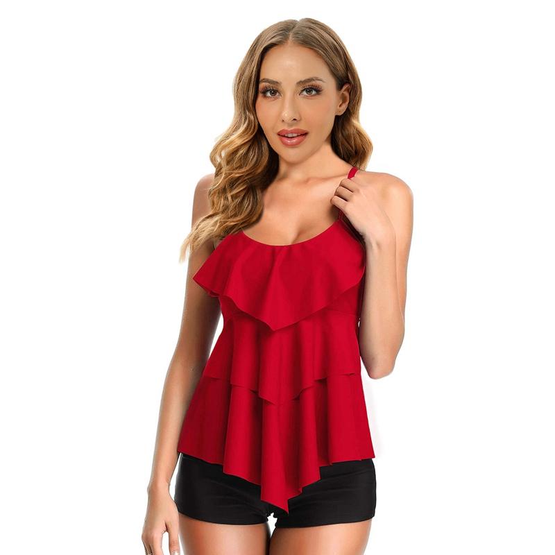 Women Swimsuit Set Suspender Top and Shorts