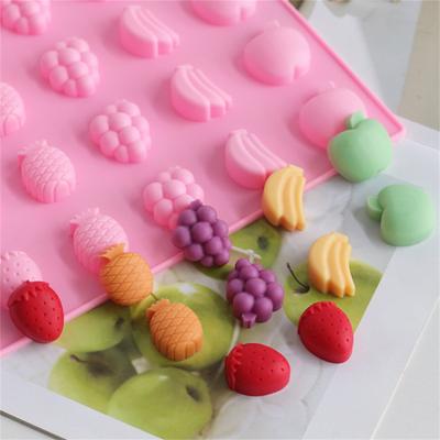 Fruit Series Grapes And Strawberries Baking Utensils Chocolate Molds Wax Molds