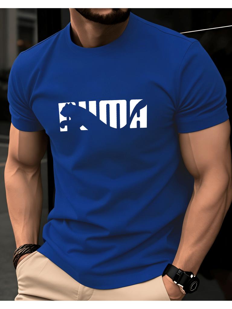 2026 New Cotton T Shirt 2026 New Graphic Print T Shirt 2026 New Slim Fit T Shirt Unisex Animal Silhouette Print Streetwear