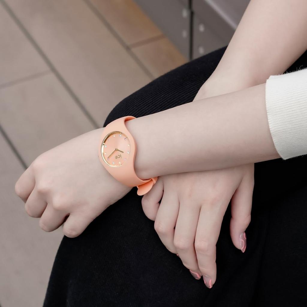 ICE WATCH Uhr ICE Cosmos Apricot 37 mm Silikonkautschukband 022362 Reguläres Importprodukt (Kleines Plus) Damen
