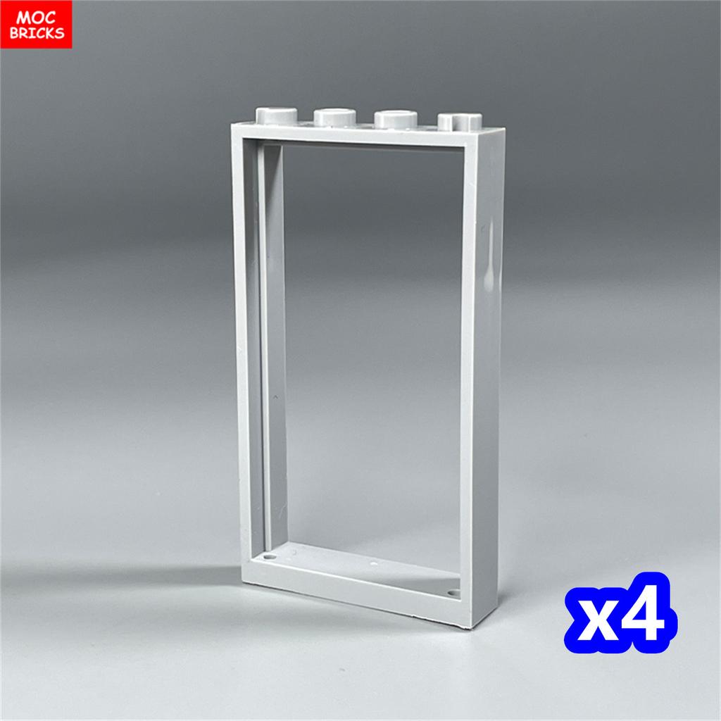 MOC Bricks Door 1x4x6 Window Fence Gate DIY Garden House Architecture Accessories Building Blocks Children's Toys
