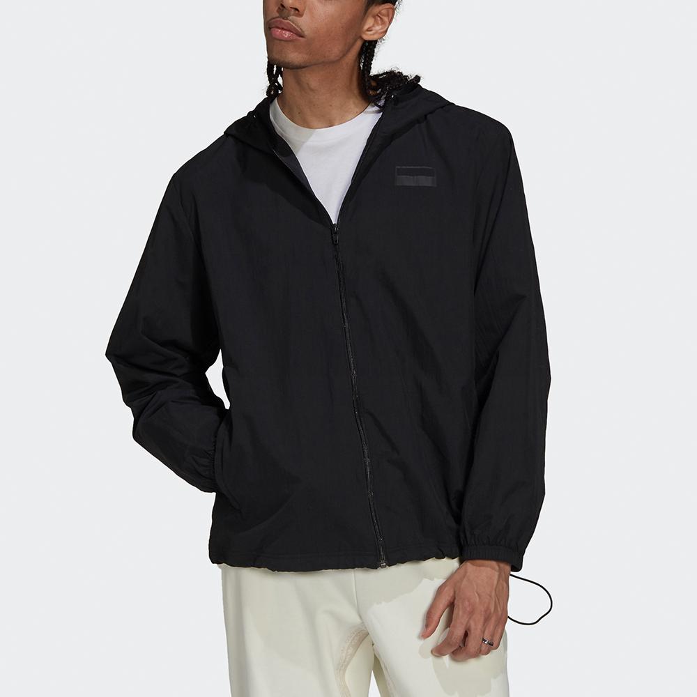 Adidas Originals Trefoil R.Y.V. WB HZ Solid Logo Sports Hoodie Jacket Men Outerwear Black H11460