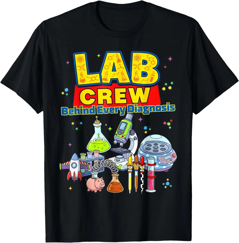 Lab Crew Cute Science Laboratory Diagnostic Lab Week 2026 T-Shirt