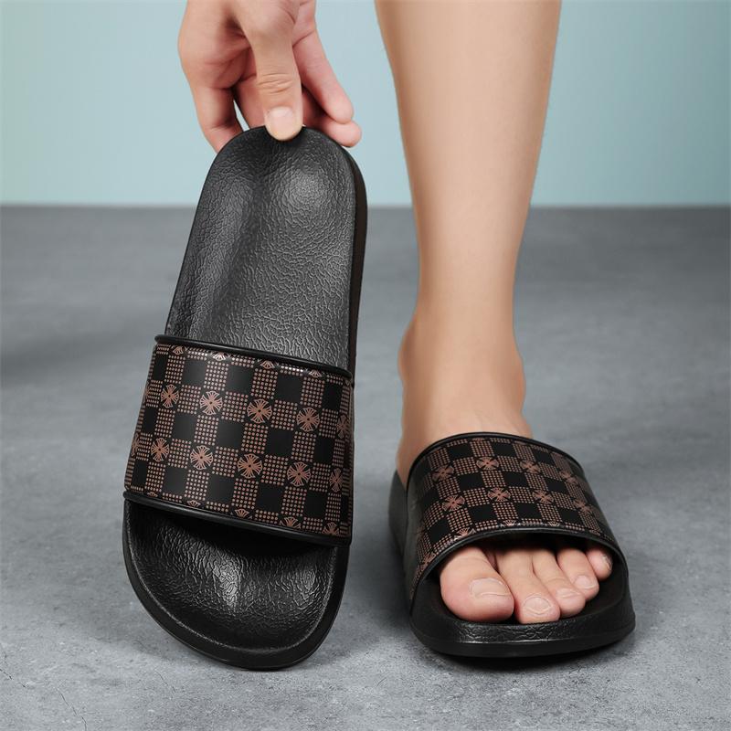 Summer Fashion Slippers Men's Sports Casual Shoes Plus Size Bathroom Non-slip Indoor Family Bathroom Sandals Non-slip Men