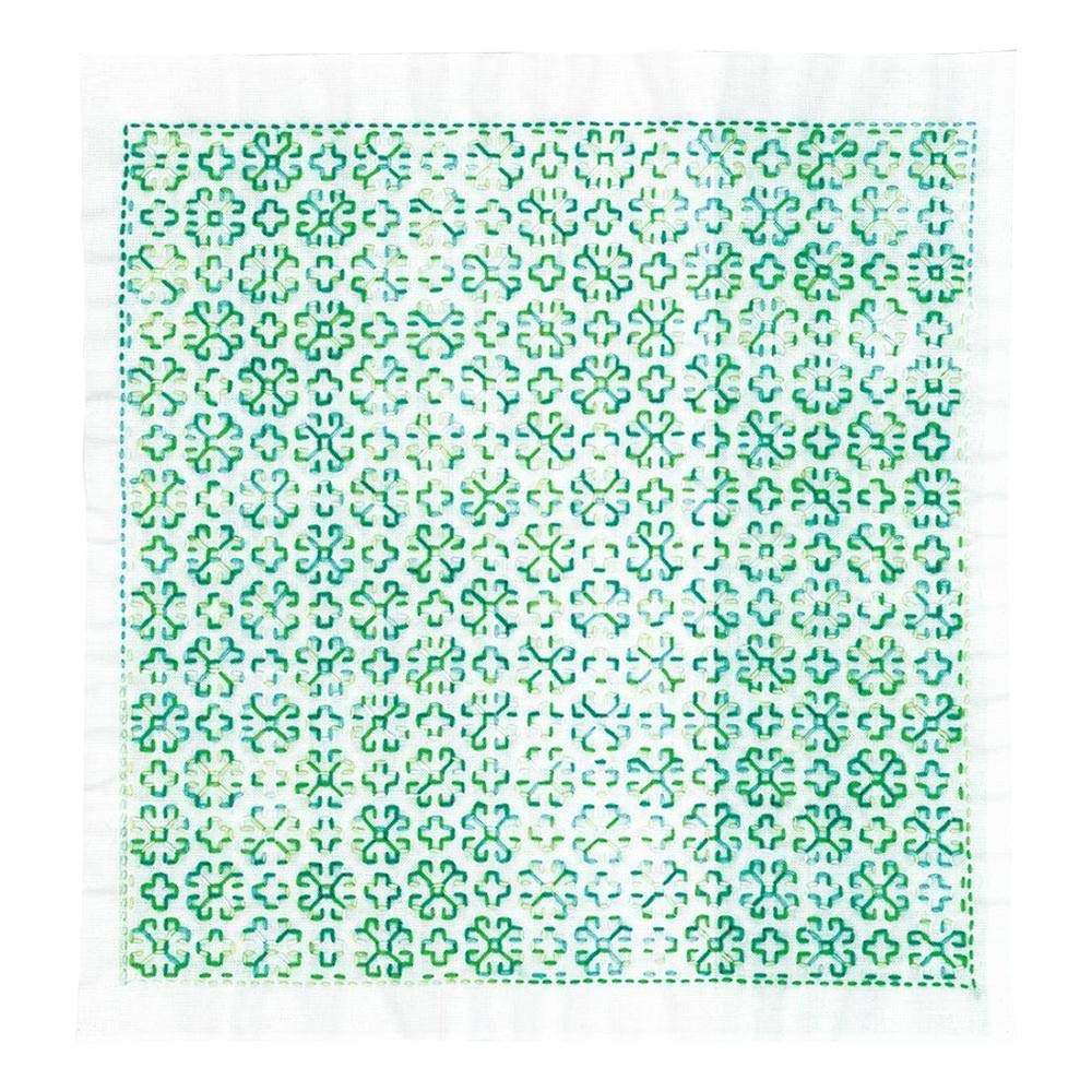 Olympus Sashiko Kit Flower Dishcloth Margaret - - SK-359