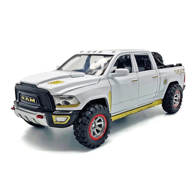 1/32 Dodge RAM TRX Diecast Alloy Model Car Miniature Pickup Off-Road for Children Collection Kids Metal Vehicles Boys Hot Toys