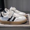 Boys and Girls' Daily Outdoor Casual Shoes with Velcro Design, Convenient and Comfortable for Spring