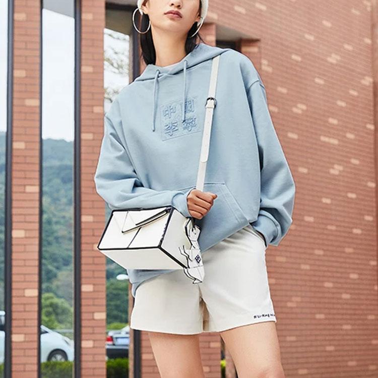 Li Ning SS22 Loose Hoodie Unisex Hoodies Mist-Blue AWDS220-3