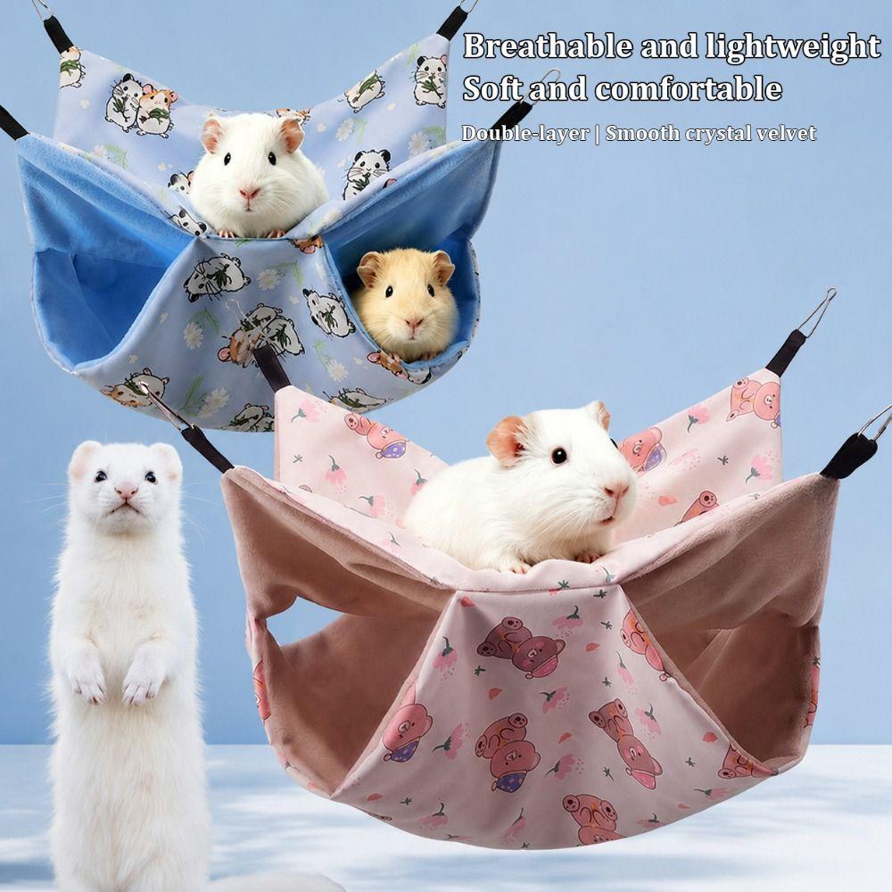 Pet Cage Accessories Guinea Pig Hanging Hammock Small Animals Sleeping Pouch for Small Animals