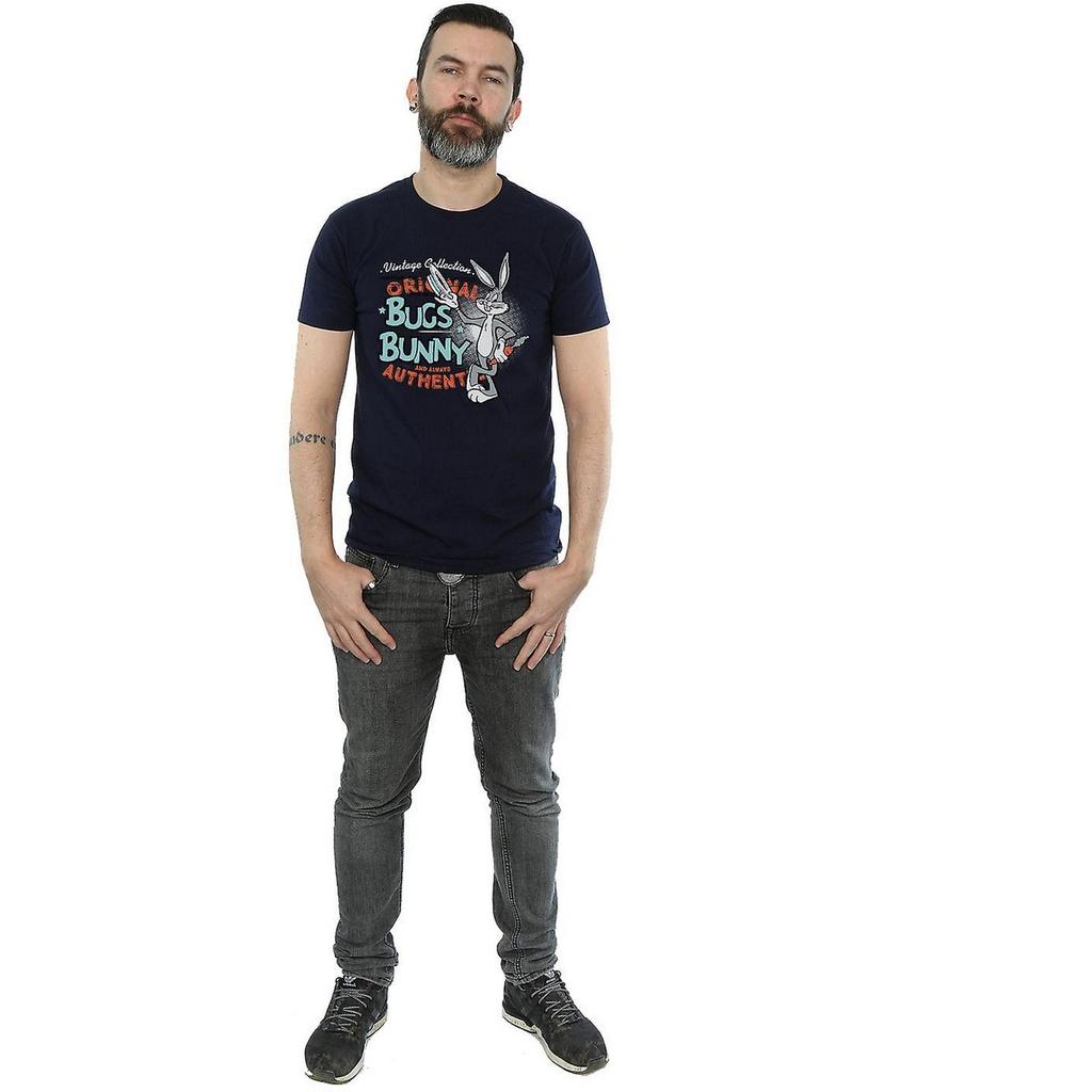 Looney Tunes Herren Bugs Bunny Vintage Baumwoll-T-Shirt