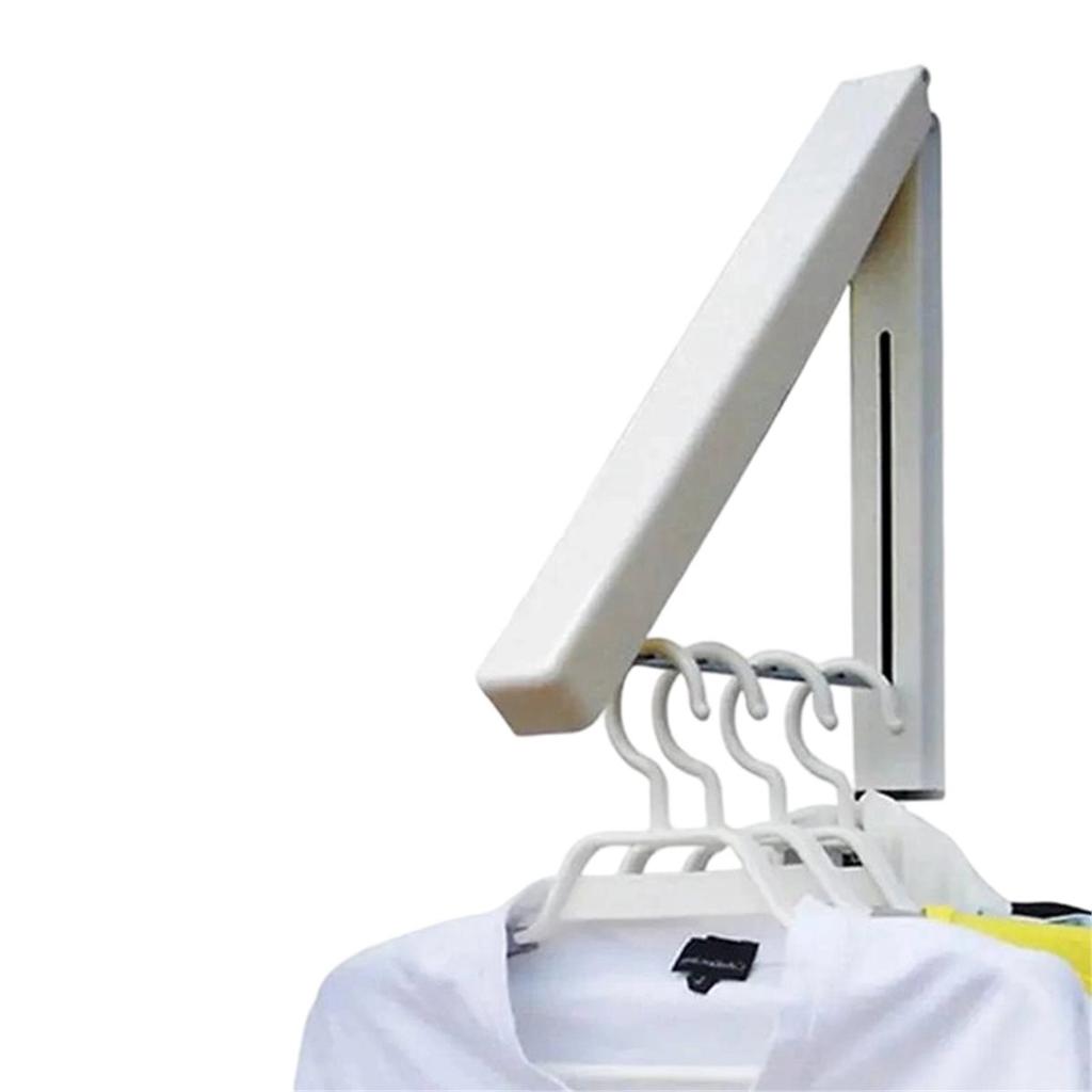 Folding Clothes Hanger Space Saving Clothes Rack Clothes Storage Hanging Rack for Laundry Room Bathroom