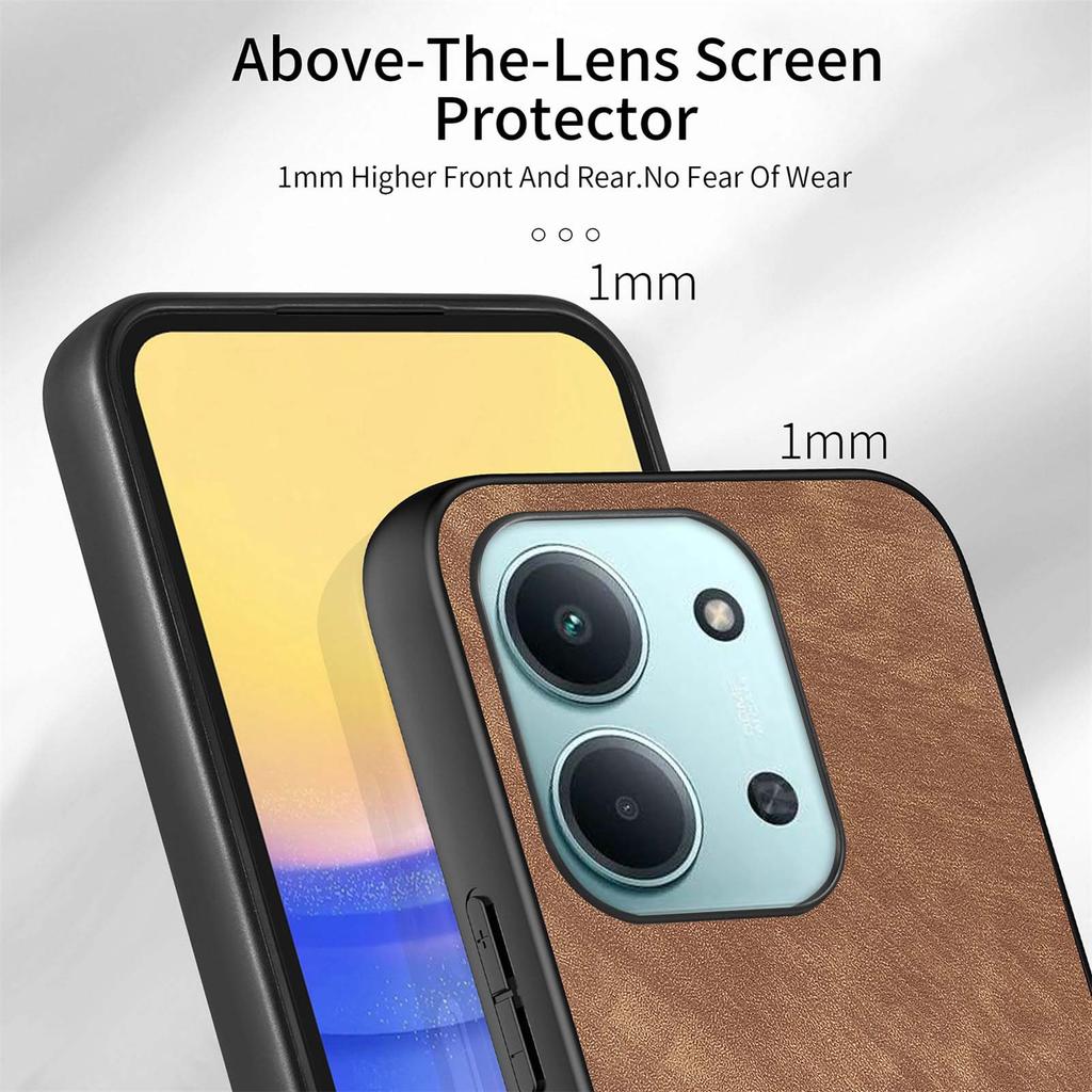 Shockproof Case For Xiaomi Redmi 15C 5G (EU) (173mm)/15C 4G (EU) (173mm) Slim Retro Leather Phone Back Cover