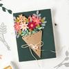 Flower Bouquet Cutting Dies Embossing Stencils Cuts Stencils Metal Die Cuts for Scrapbooking Card Scrapbook Decoration