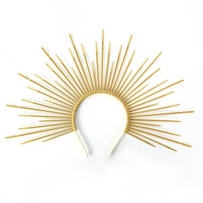 Sun Crown, Rising Sun , Gothic Hairband, Holiday Handcrafted Headwear, Clothing Accessories.