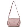 Borsa a tracolla multistrato da donna, elegante borsa a tinta unita con tasche multiple, perfetta per il pendolarismo, i viaggi e lo shopping