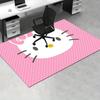 1pc Sanrio Hello Kitty Mermaid Printed Office Carpet Rectangle Rug Under The Table,Perfect Room Decor for Living Room, Bedroom, Kitchen, Non-slip Floo